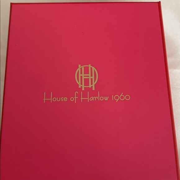 House of Harlow 1960 Red Heart Drop Earrings - Picture 7 of 7